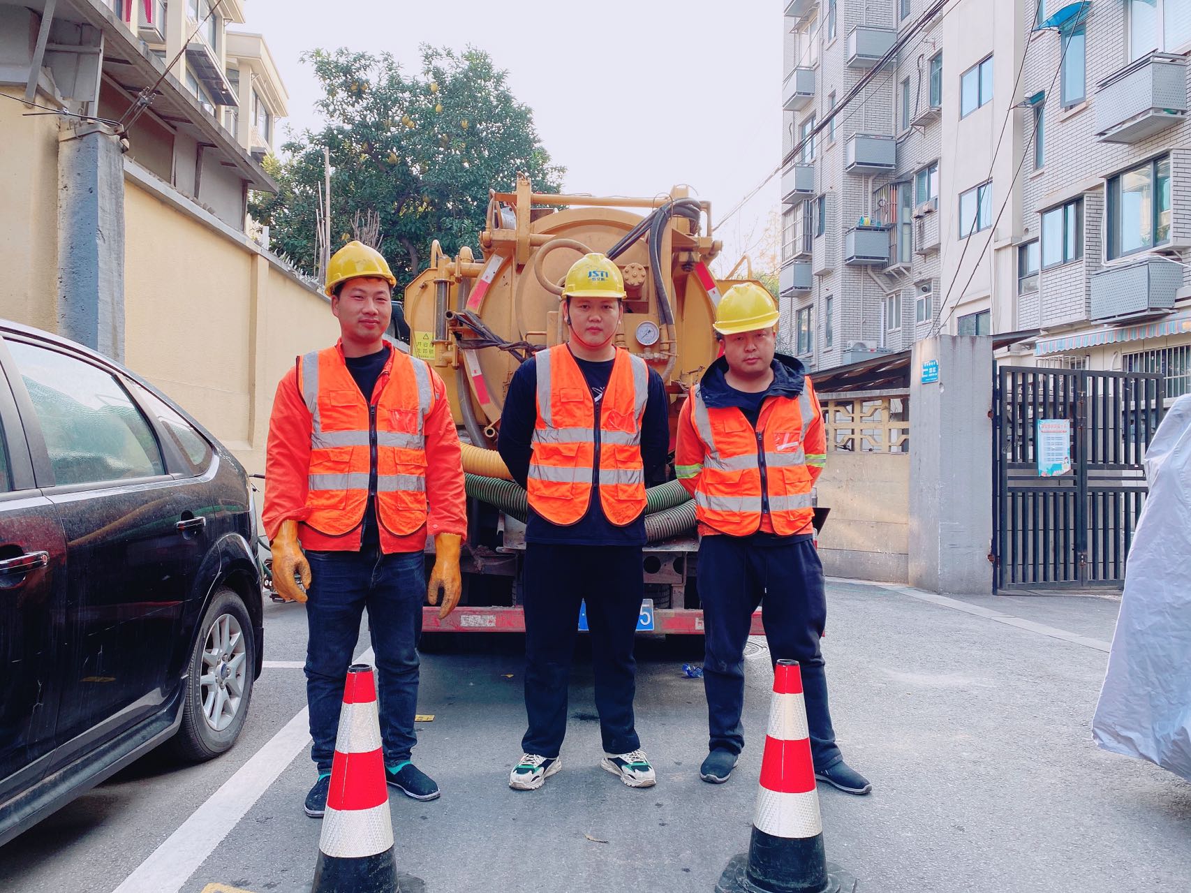 大影壁南京某小区管道清淤检测施工